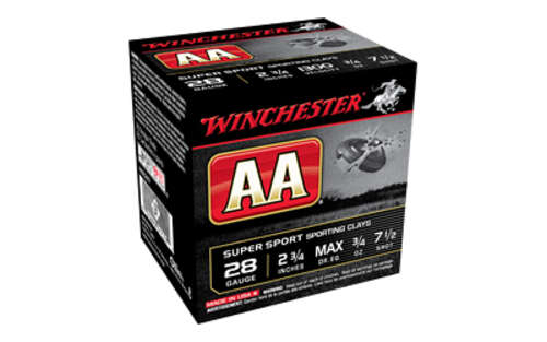 Ammunition Winchester Ammunition AA Supersport Sporting Clay 28Gauge WIN AA SP SPT 28GA 2.75" #7.5 25/250